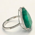 Load image into Gallery viewer, 9.98 Ct. Zambian Emerald Ring