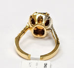 Load image into Gallery viewer, Blue Sapphire ring with diamonds in 14K white gold
