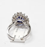 Load image into Gallery viewer, Tanzanite with diamonds ring in 14K White Gold

