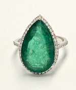 Load image into Gallery viewer, 9.98 Ct. Zambian Emerald Ring
