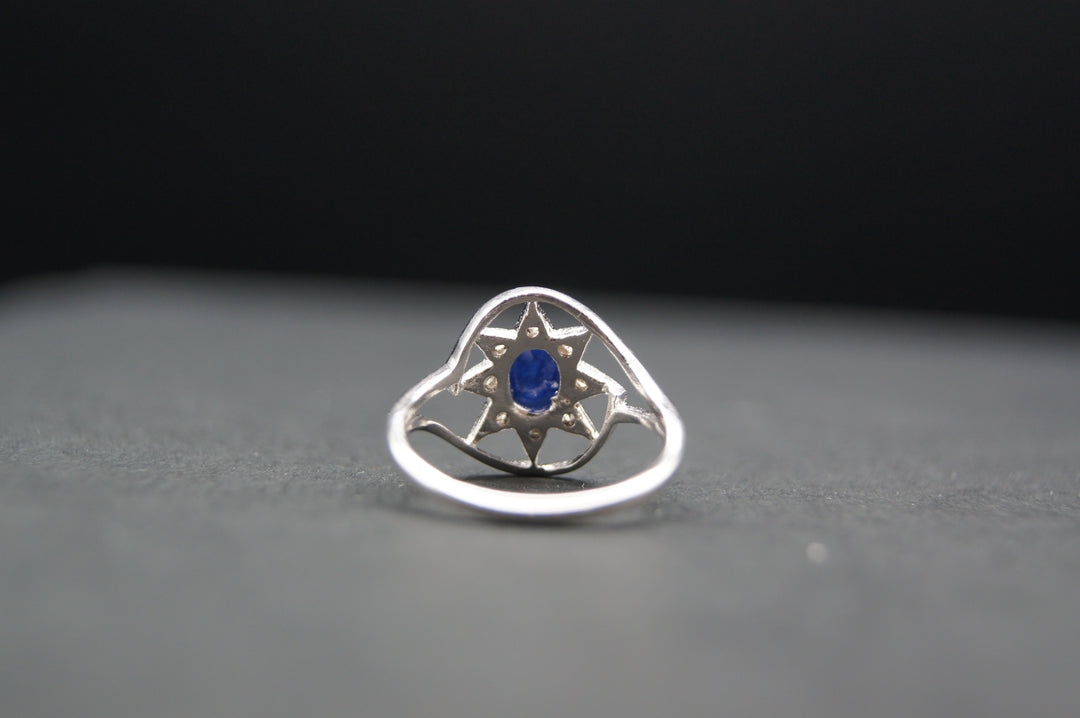 1.25 ct. Blue Sapphire in 92.5 Silver